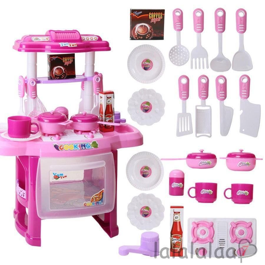 ❆☉❆Electronic Children Kitchen Cooking Girl Toy cooker Birthday Gift