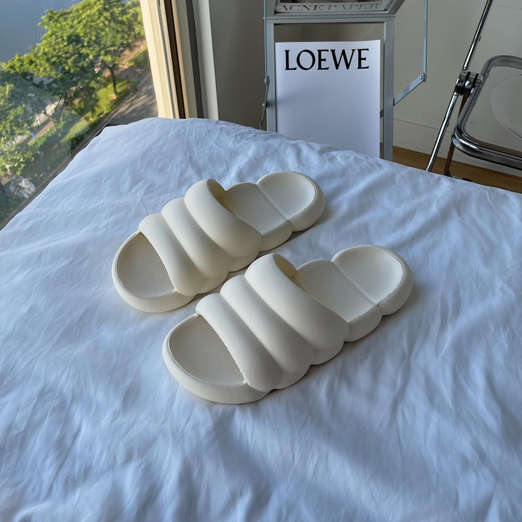 Dép Bánh Mì 9005 CHUOTCONG OFFICIAL (2 Màu: Trắng, Đen)