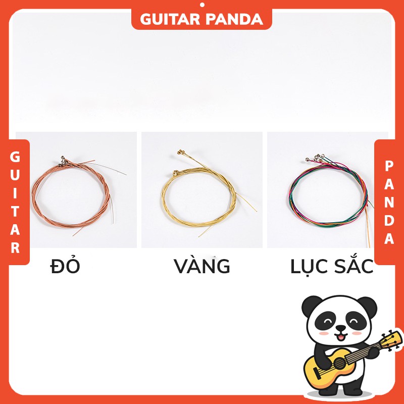 Bộ Dây Đàn Guitar Nhiều Màu Acoustic 6 Màu GUITAR PANDA