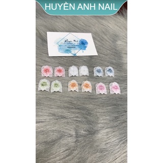 Hoa bột - hoa chân vuông 3 tầng shop nail huyền anh