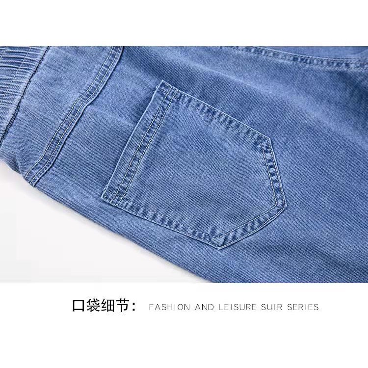 Quần jeans Lửng Lưng Thun Co Giãn Thời Trang Mùa Hè 2022 Cho Nữ