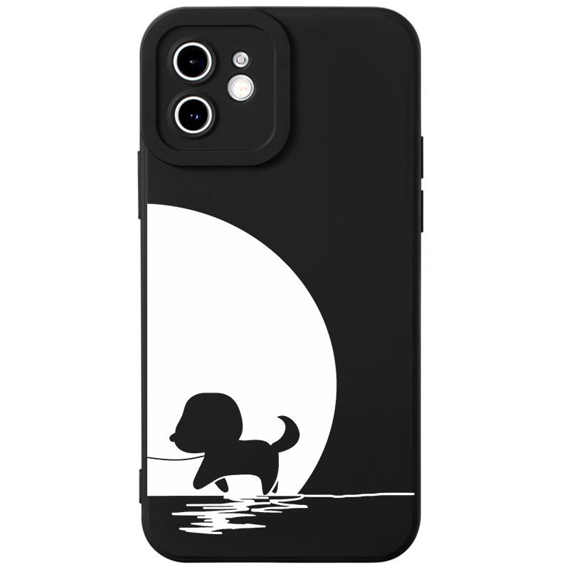 Ốp lưng JURSUE hoạt hình cặp đôi dễ thương đẹp cho iPhone 13 12 11 Pro Max SE 2020 X XR XS 8 7 ip 6S 6 Plus Y2071