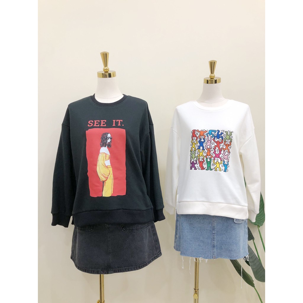 Áo Nỉ dài tay cổ tròn See it Méo Shop | BigBuy360 - bigbuy360.vn