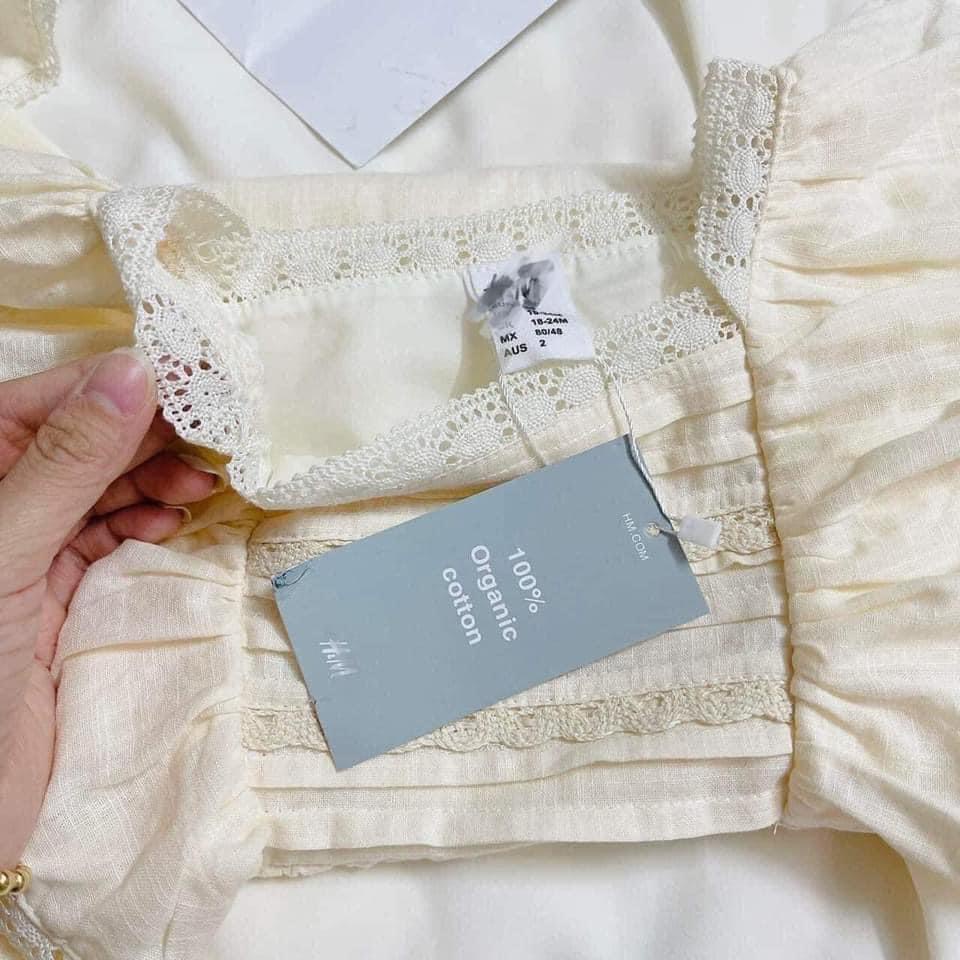 Váy đũi cánh tiên H.M màu be cho bé gái