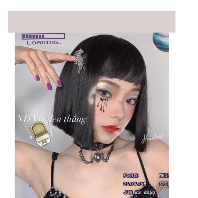 Tóc giả ngắn thẳng đơ 🥰FREESHIP mã c113