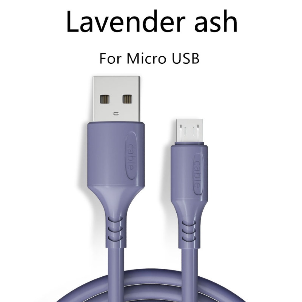 Dây Cáp Sạc Đồng Bộ Dữ Liệu Micro USB Bằng Silicone Dài 1.2m Cho Điện Thoại Android