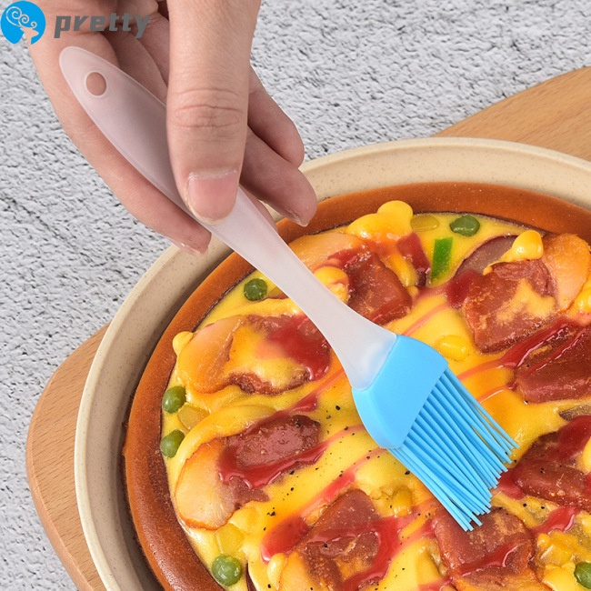 Cọ quét dầu bằng silicone với tay cầm nhựa tiện dụng