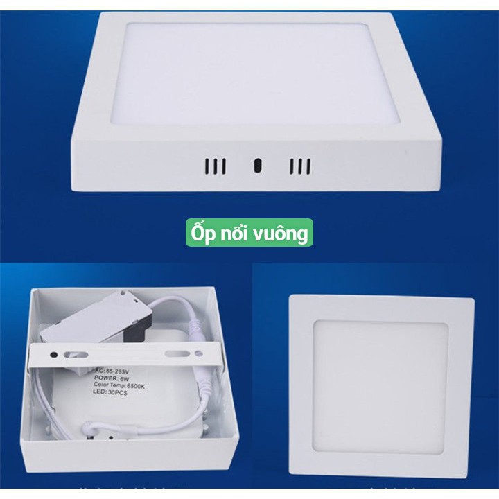 Đèn Led Ốp Trần Nổi 12W Ánh Sáng Trắng, Đèn Trần Trang Trí Phòng Khách