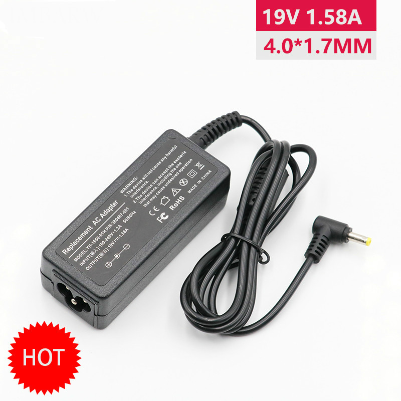 Bộ sạc máy tính xách tay HP 19v 1.58a 30w 4.0x1.7mm cho Hpcompaq Mini 10.1 &quot;100 110 110c 110xp 210 19v 1.58a