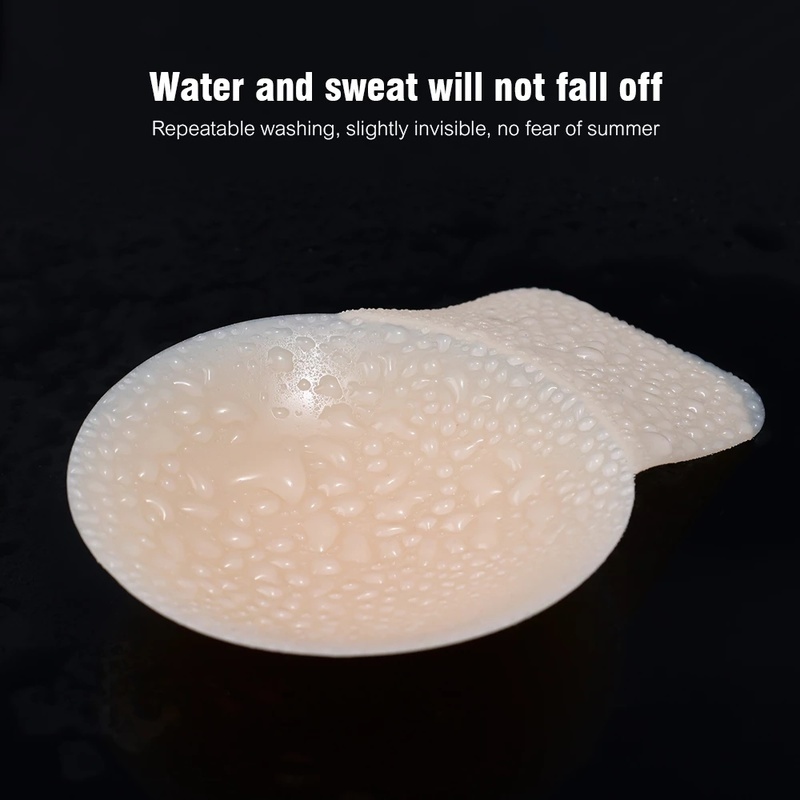 Miếng Dán Ngực Bằng Silica Gel Màu Nude Vô Hình Chống Nước Chống Mồ Hôi Không Đường May Tái Sử Dụng Được Chất Lượng Cao Thời Trang Cho Nữ