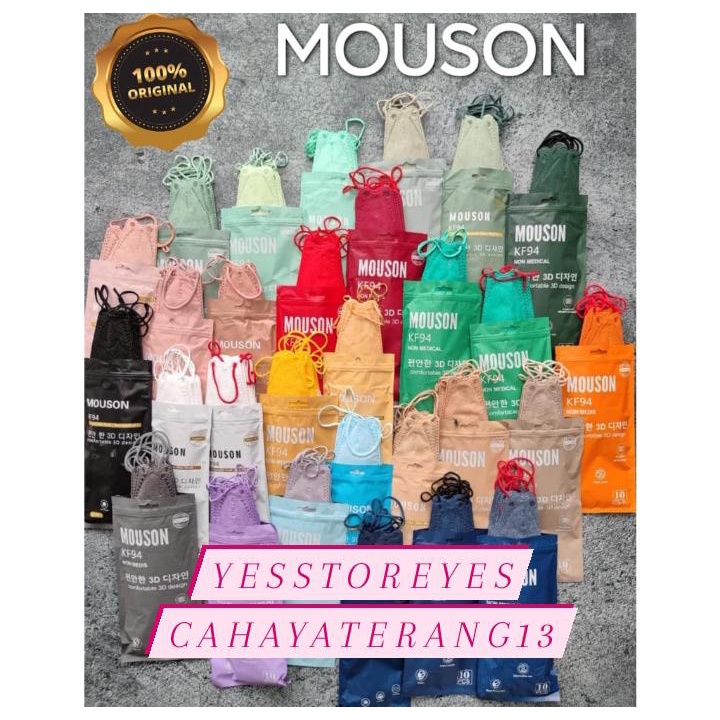 Kf94 KF Brand MOUSON SENADA Dây Thừng Trắng Đen Xanh Lá TOSCA Kem LYLAC Mềm LYLAC Tím Xanh Dương Trắng Tím LYLAC Kf94 KF MOUSON Cầu Vồng