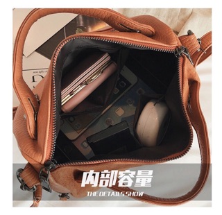 Túi da mềm kiểu dáng công sở vintage