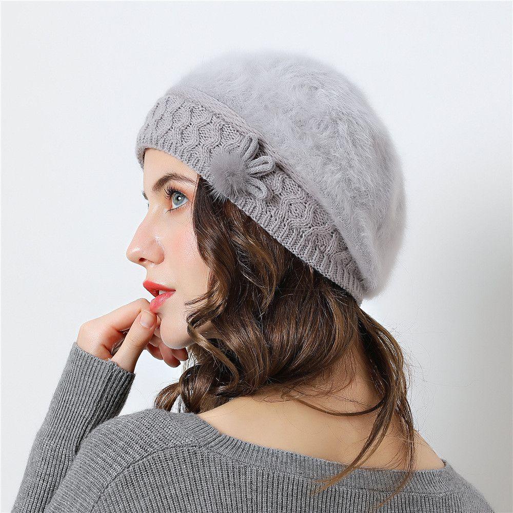 Mũ Beret Dày Dặn Màu Sắc Ngọt Ngào Thời Trang Thu Đông Cho Nữ