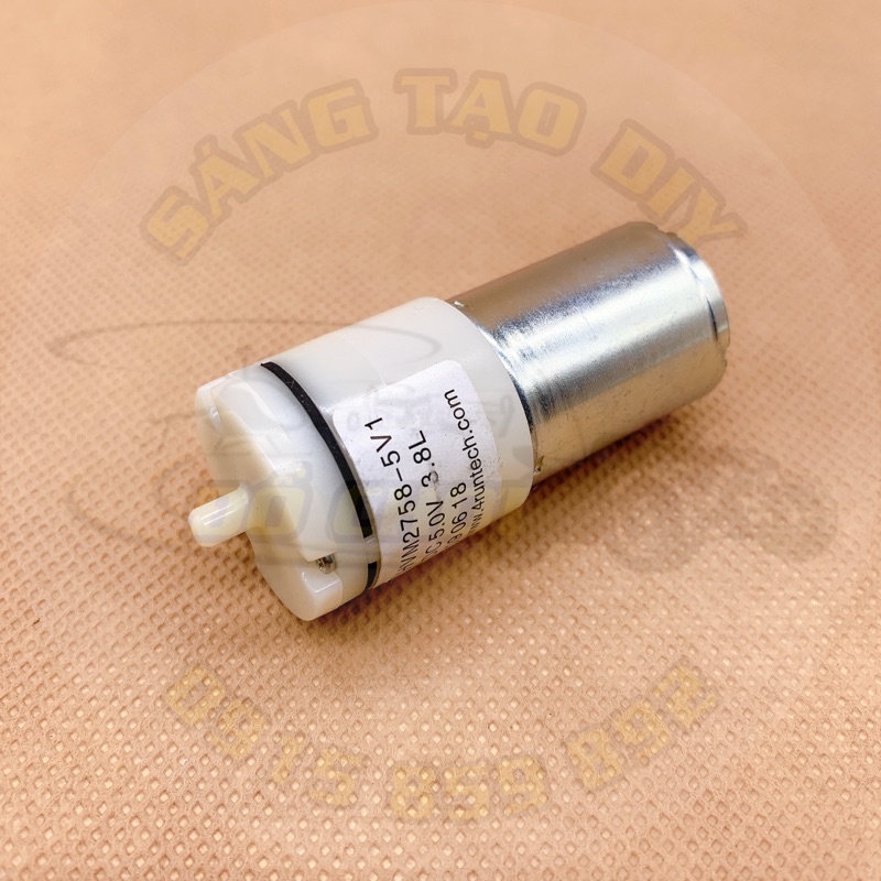 Máy bơm khí oxy 5V - 6VDC, động cơ 370 lưu lượng 3.8L/phút - Hoạt động siêu êm