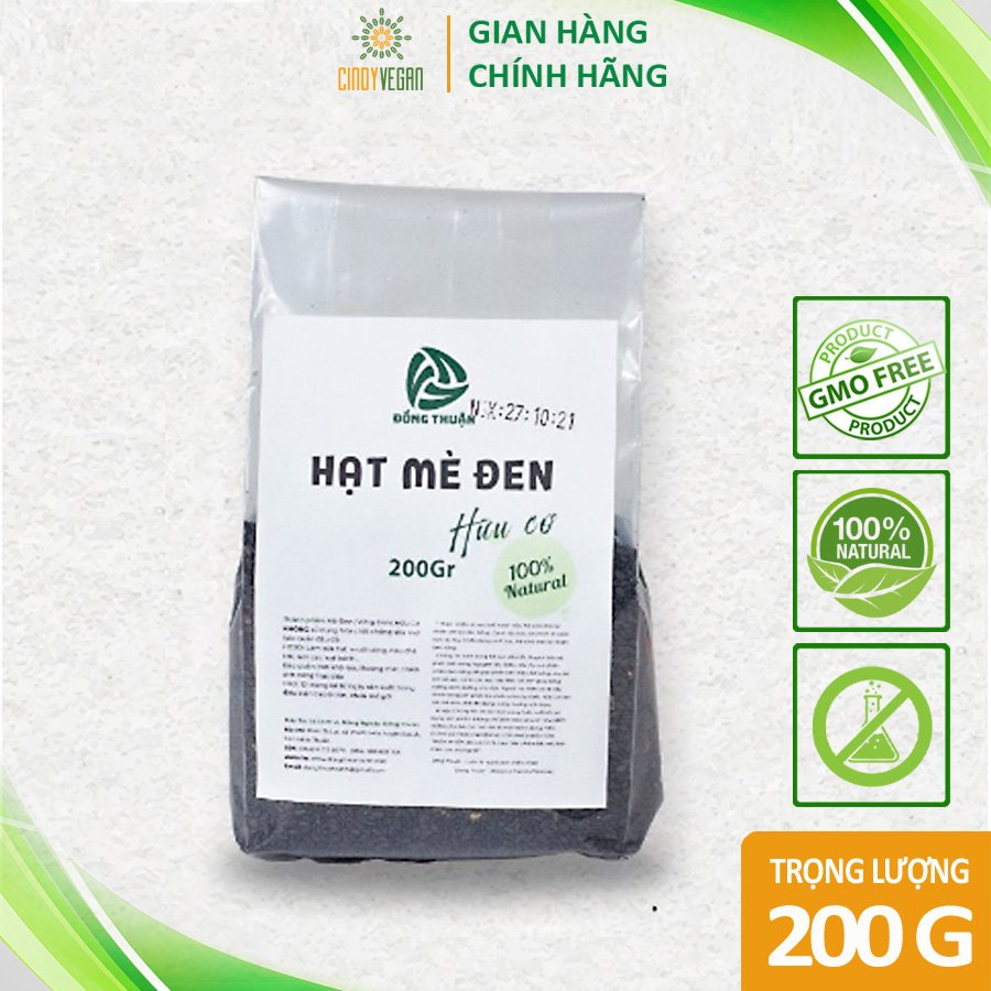 Mè đenhữu cơ chưa rang thuần chủng cao cấp, không biến đổi gen - ảnh sản phẩm 5