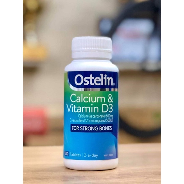 Viên Canxi &amp; Vitamin D3 Ostelin Úc (Canxi bầu Ostelin) 130viên