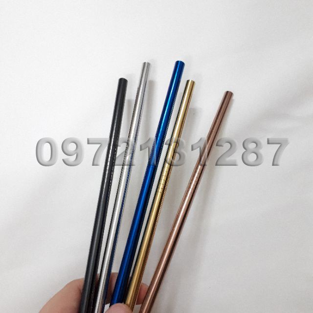 (Hàng loại 1, dày & nặng) Ống hút Inox 304 nhiều màu, nhiều kích thước (Ảnh thật) | BigBuy360 - bigbuy360.vn