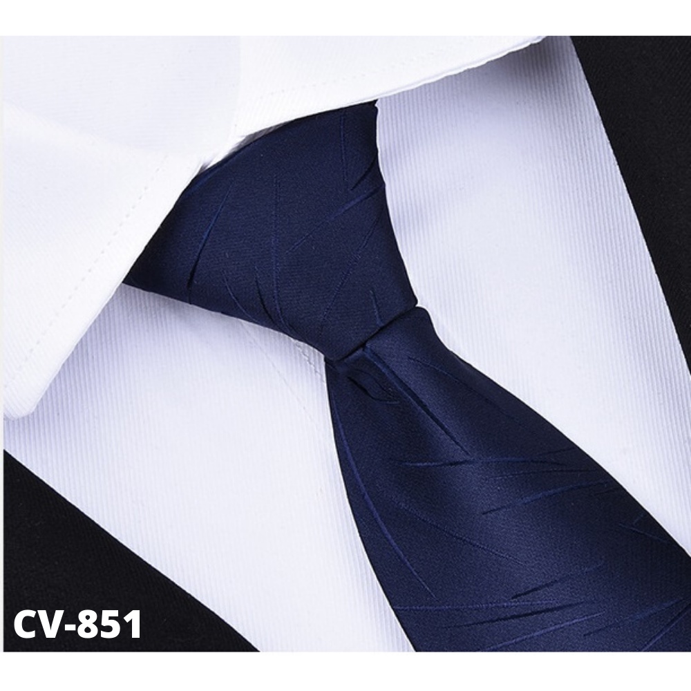 Cà vạt màu Xanh bản nhỏ 6cm và bản to 8cm phong cách thời trang, cravat chú rể
