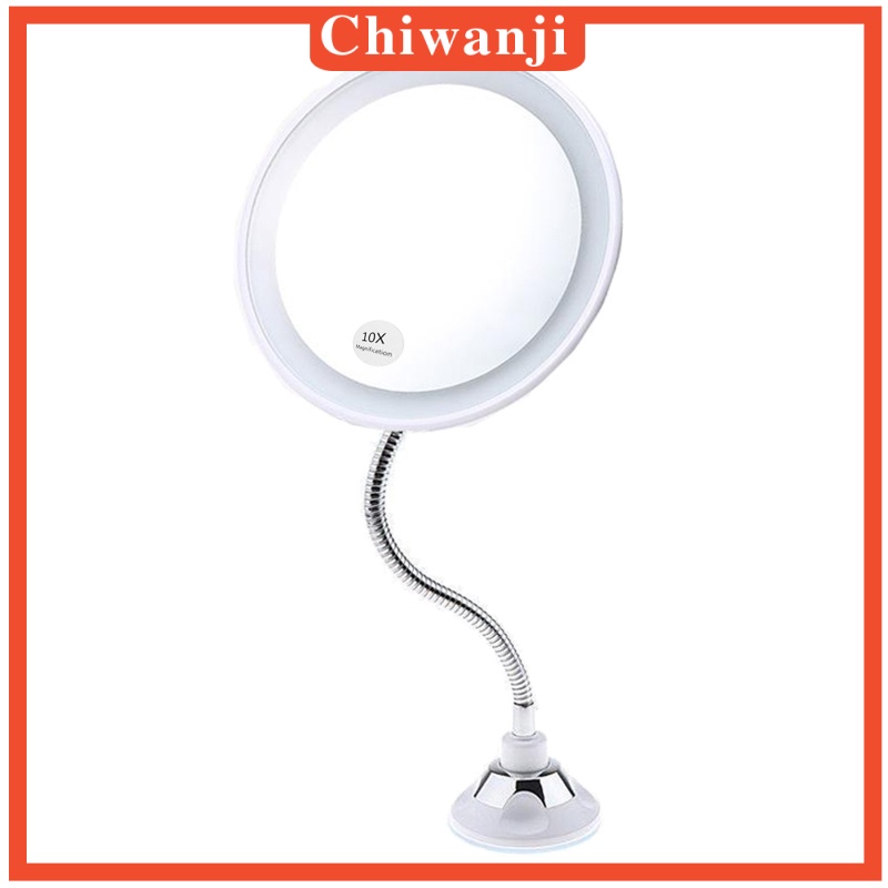 [CHIWANJI] 5x10X Magnifying Makeup Mirror Magnification LED Light Cosmetic Mirror Style 2