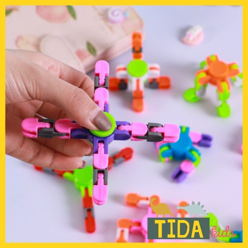 Con Quay Đồ Chơi Spinner Robot Biến Hình Thông Minh ⚡️ HOT TREND ⚡️ 3, 4 Cạnh Fidget Spinner DIY Toy TiDa Kids Shop