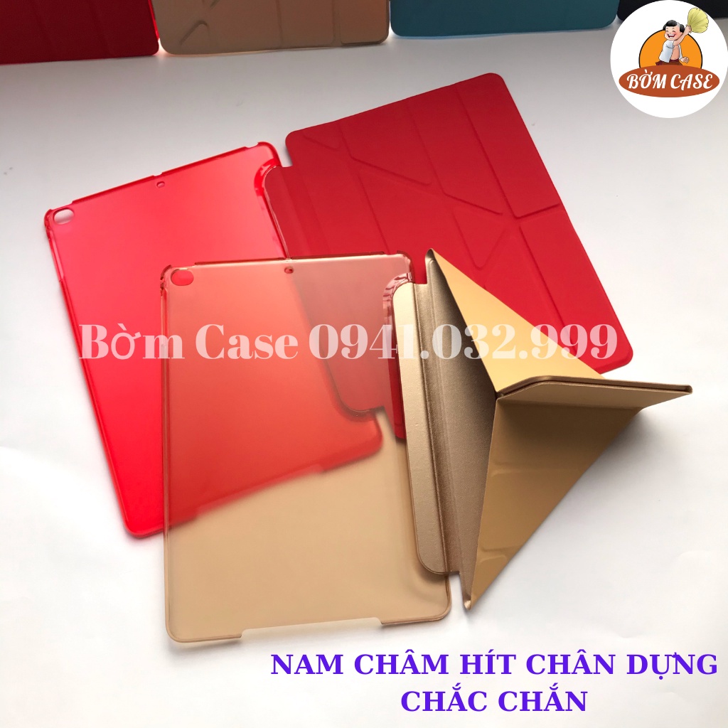 Ốp ipad Gập tam giác chất đẹp nhiều màu ốp ipad Gen 5,6,7,8,9 - Air 1,2,3 - Pro 9.7,10.5...BỜM CASE