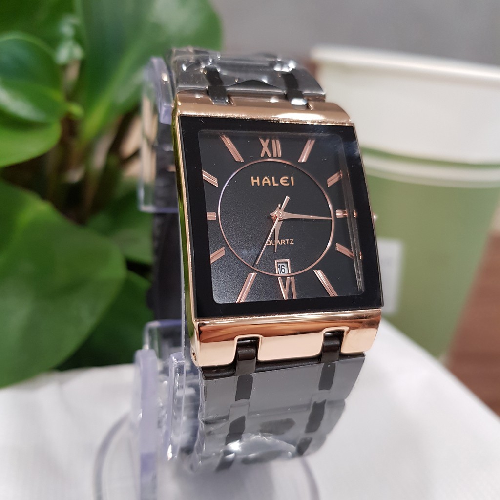 Đồng hồ nam Halei mặt vuông nhiều màu chống nước chống xước tuyệt đối Tony Watch 68