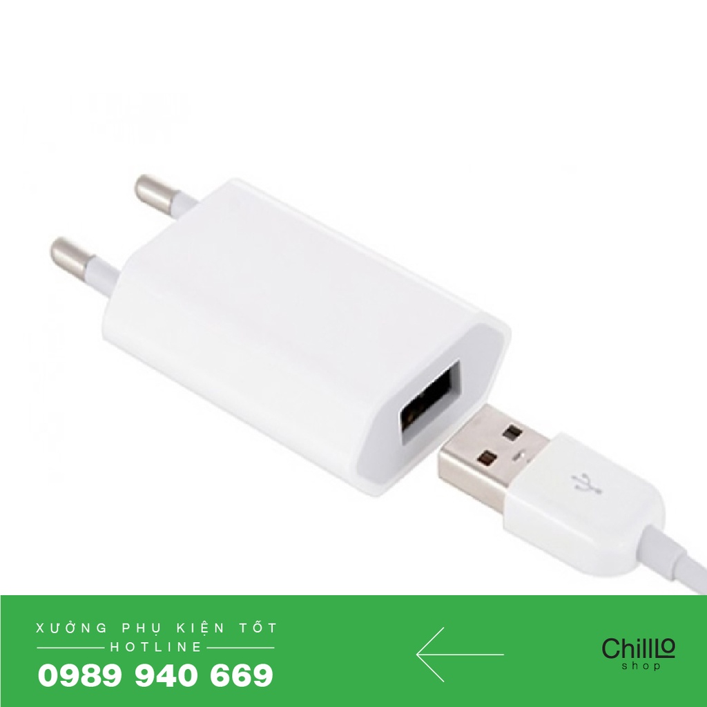 Củ Sạc 5W - Adapter Sạc 5V-1A - Cốc Sạc Cổng Ra USB Tương Thích Nhiều Thiết Bị