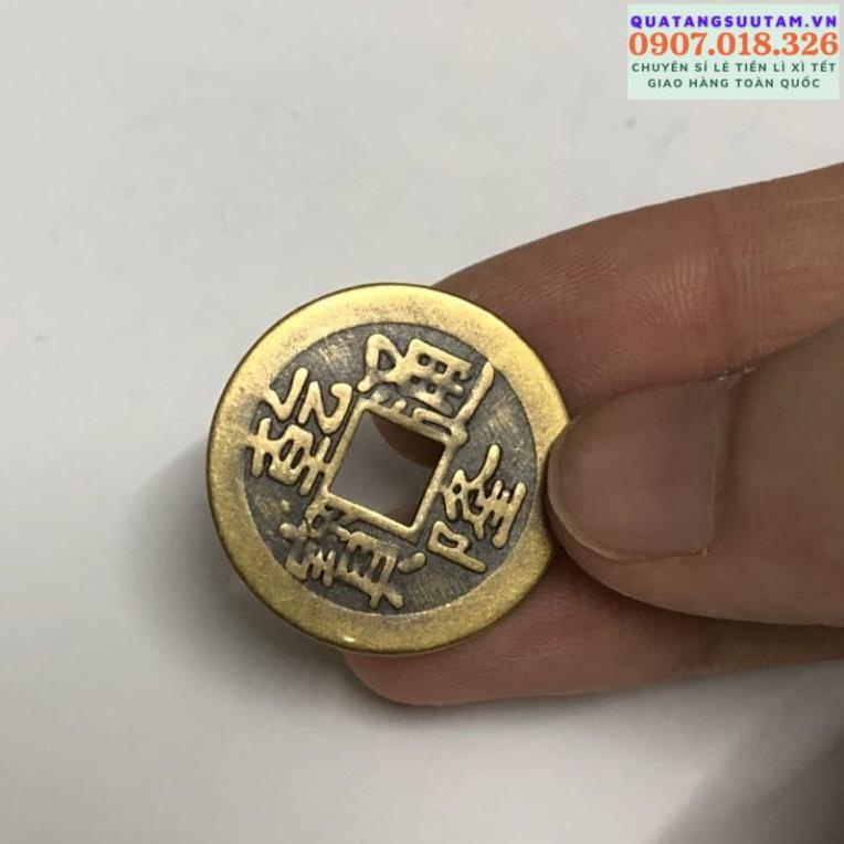 ✅Đồng xu cổ âm dương chiêu tài lộc hút may mắn