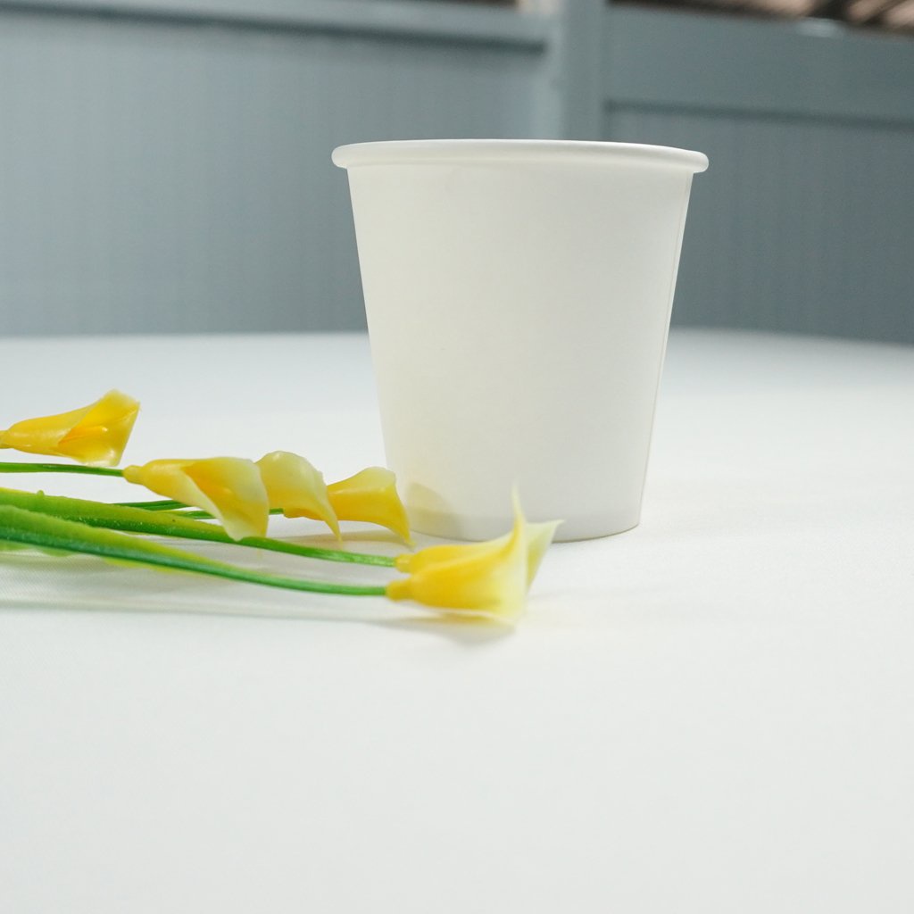 Ly giấy trắng 6.5 OZ 185ml - 7,4x7,3x4,9