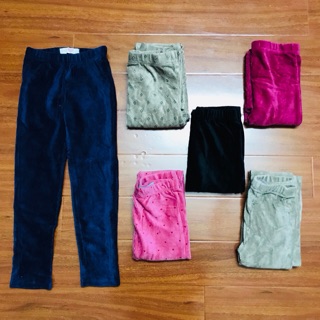 Quần legging nhung tăm bé gái