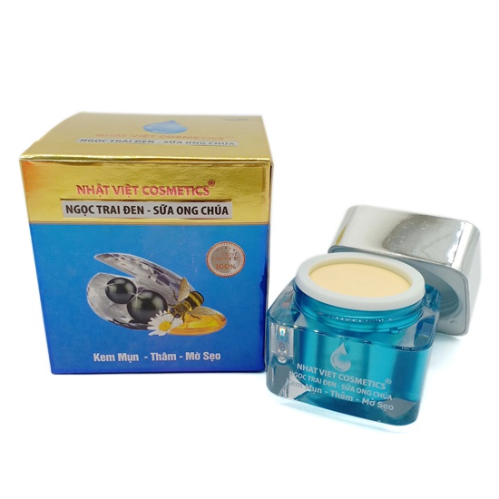 Kem Mụn Thâm Mờ sẹo Ngọc Trai Đen - Sữa ong chúa V13 Nhật Việt 20g