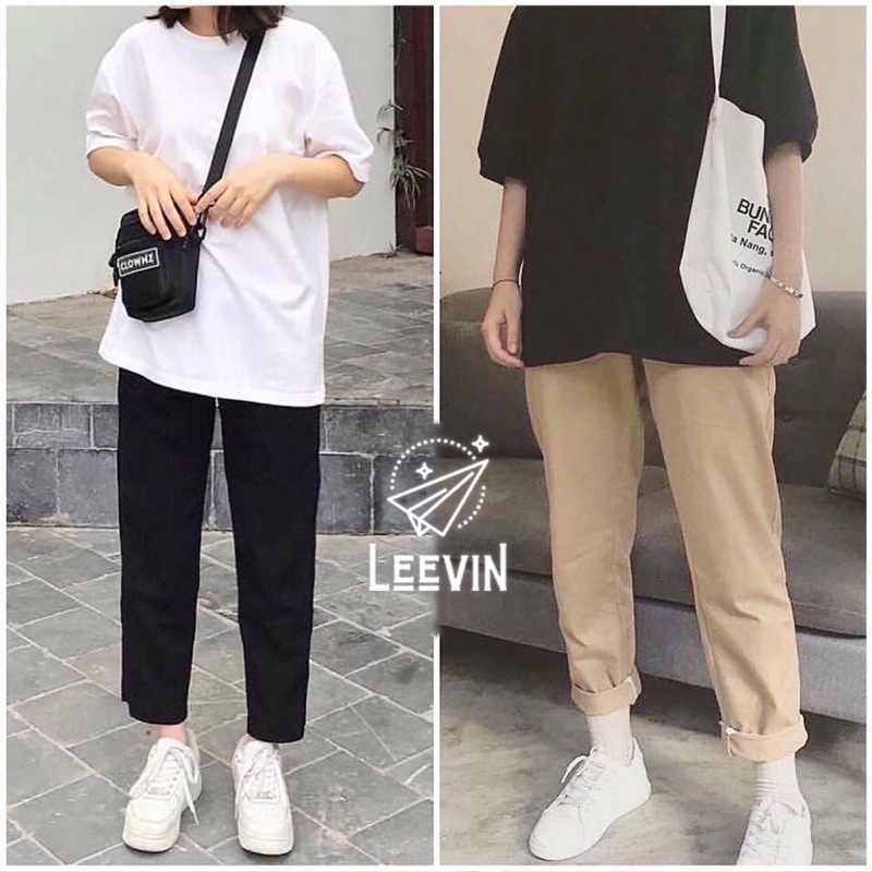 Áo sơ mi kẻ phối tay trắng dáng rộng