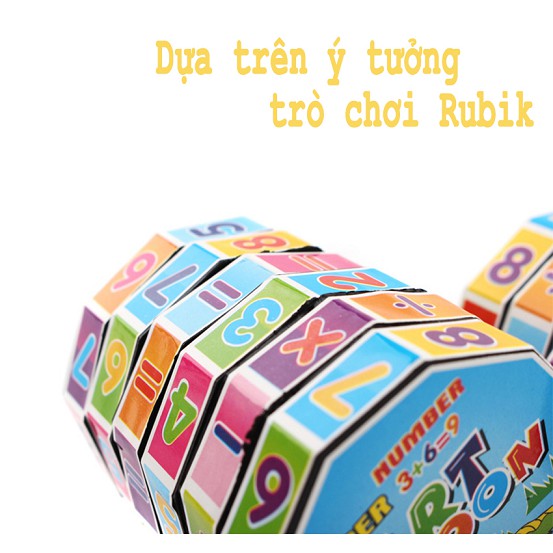 Bộ Rubik Phép Tính Toán Cho Bé Học - Siêu Nhỏ Gọn - Siêu Tiện Dụng