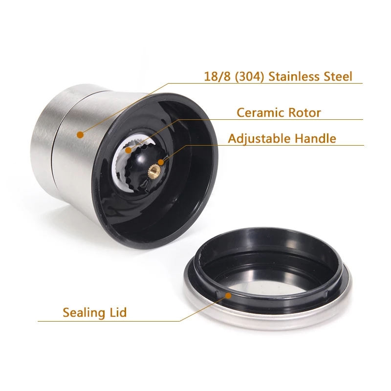 1 Dụng Cụ Xay Tiêu Bằng Thép Không Gỉ