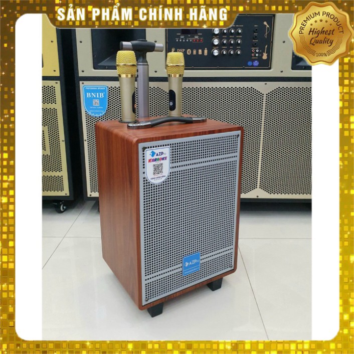Loa Kéo AZPRO 310 Bass 25 - Loa kẹo kéo Hát Karaoke Cao Cấp Vỏ Gỗ Tặng Kèm 2 Mic Không Dây