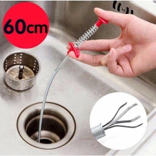 Dây. thông tắc cống lò xo( có đầu gắp rách)