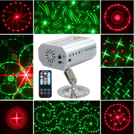 Đèn Laser Hoa mini cảm biến theo nhạc | Có remote điều khiển từ xa| Đèn Laser Sân khấu| Vũ trường| Bay phòng| Karaoke