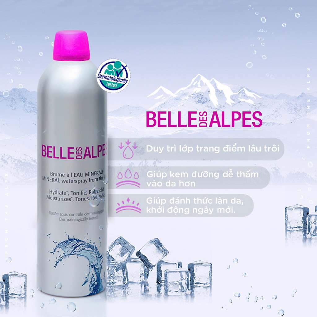 XỊT KHOÁNG PHÁP BELL DES ALPES MINERAL WATERSPRAY FROM THE ALPES | BigBuy360 - bigbuy360.vn