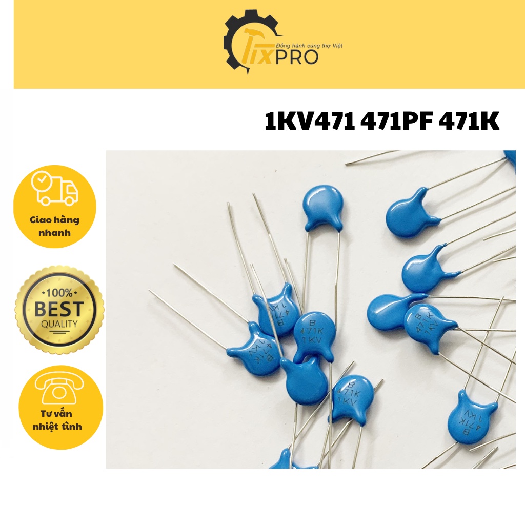 Tụ cao áp 1KV471 471PF 471K 1000V (Túi 10c)