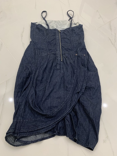Đầm jeans đuôi cá 2 dây