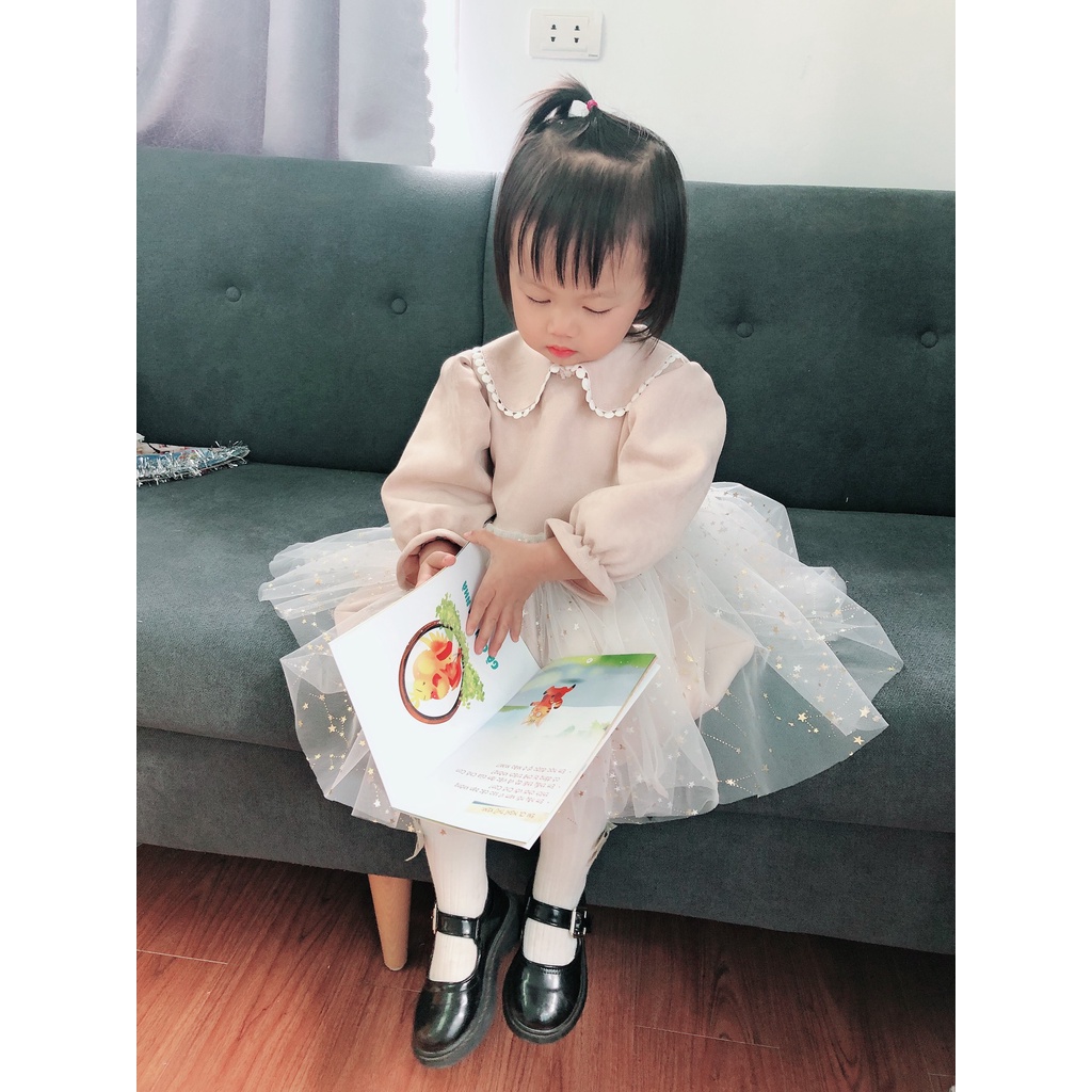 Váy xòe cho bé gái diện tết
