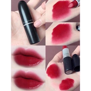 Son mac ruby woo 707 retro matte lipstick – màu đỏ thuần 3g
