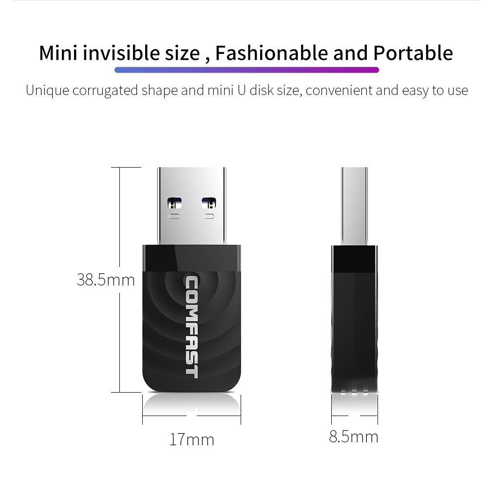 Usb Wifi 1300mbps 2.4g / 5.8g Ac Cho Windows 10 / Vista Keep | BigBuy360 - bigbuy360.vn