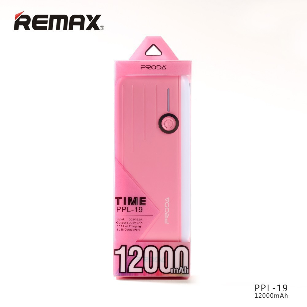 Pin sạc dự phòng Remax Proda time 12.000mAh (PPL-19)