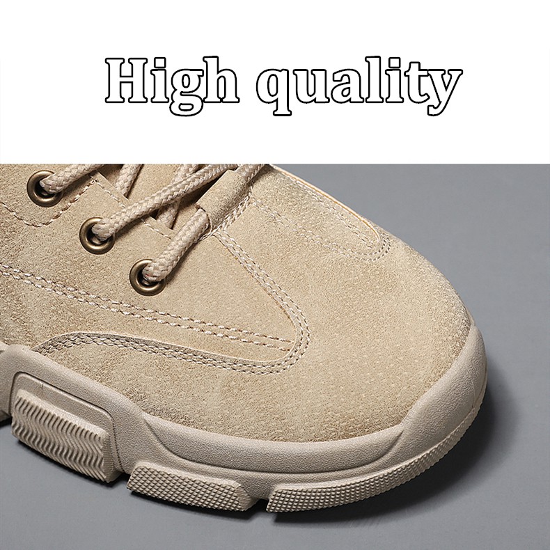 Giày bốt martin bằng da cổ cao thời trang size 39-44 cho nam