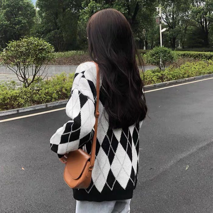 Áo cardigan len bigsize nữ Kiểu Hàn Quốc dày dặn Quảng Châu ấm áp thời trang 2021