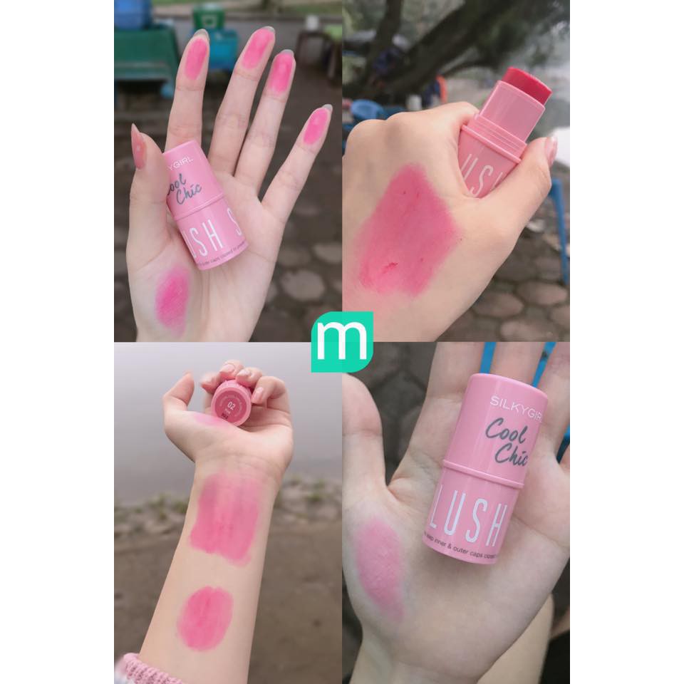 MÁ HỒNG DẠNG THỎI SILKY GIRL COOL CHIC BLUSH STICK 4G CHÍNH HÃNG - 7201