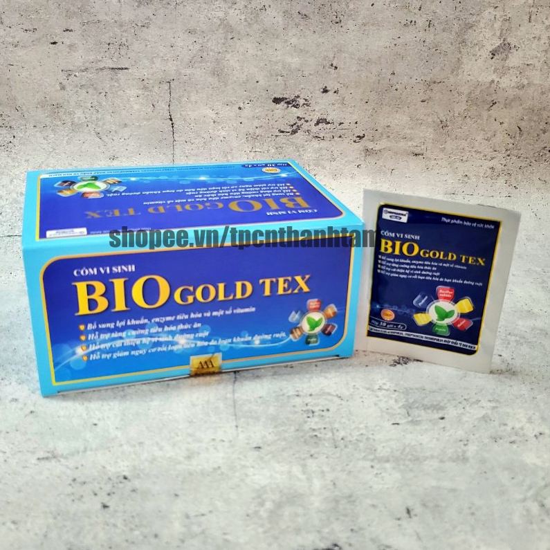 Cốm vi sinh BIOGOLD TEX  bổ sung lợi khuẩn, cải thiện hệ đường ruột cho bé – Hộp 30 gói