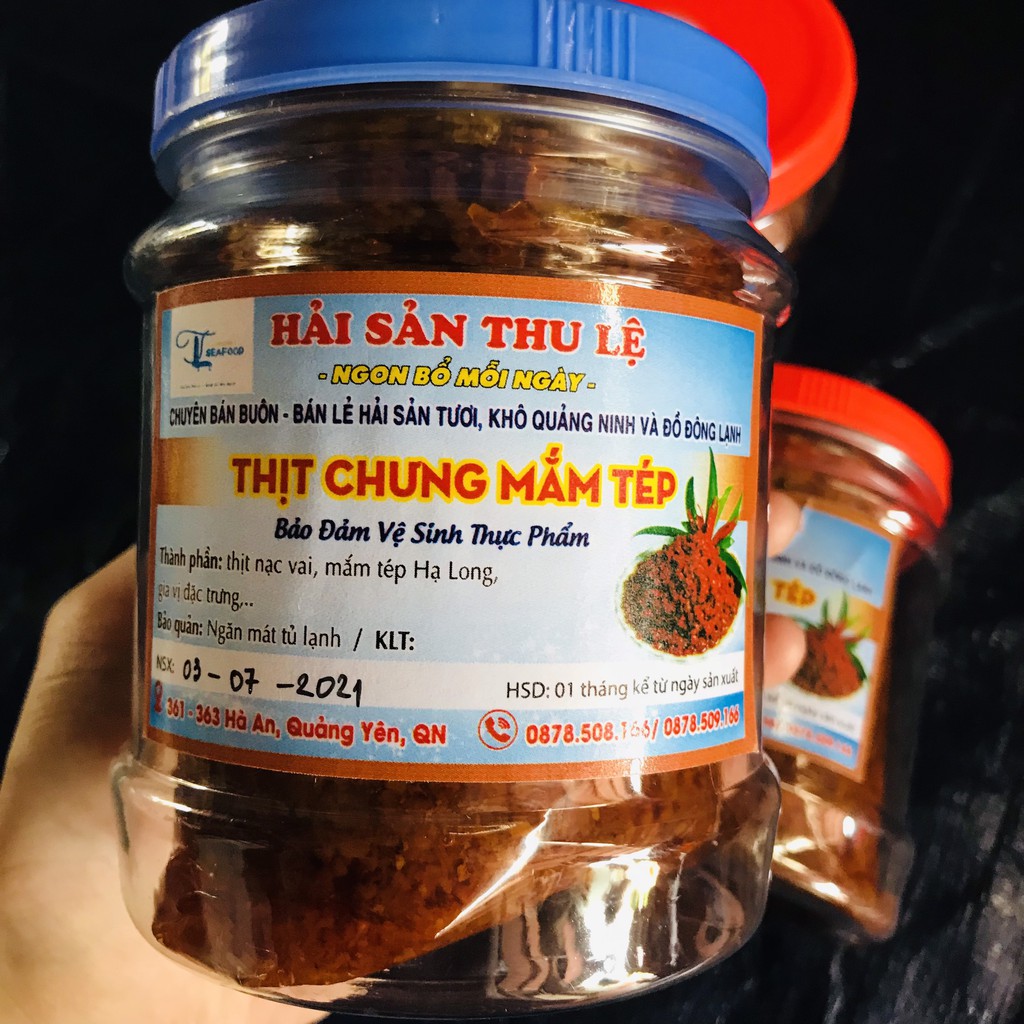 [NGON BỔ RẺ] - MẮM TÉP CHƯNG THỊT/ THỊT CHƯNG MẮM TÉP - ĐẶC SẢN HẠ LONG 300G, 500G, 1KG