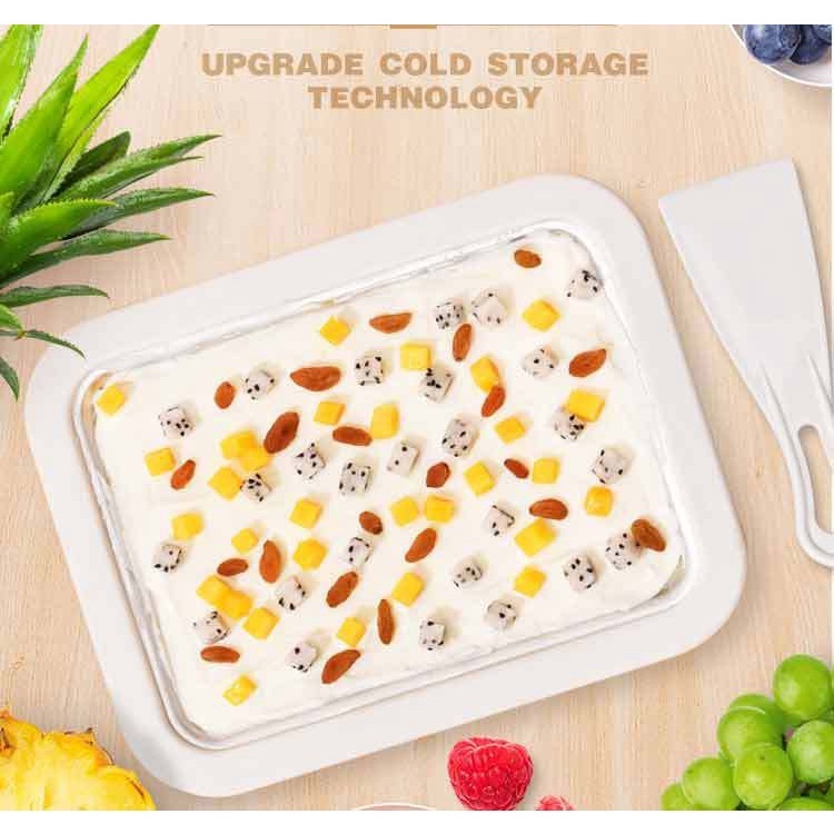 Máy Làm Kem Cuộn Mini Mocato M605 Làm Kem Cuộn Thái Lan Tại Nhà Không Dùng Điện An Toàn Dễ Sử Dụng